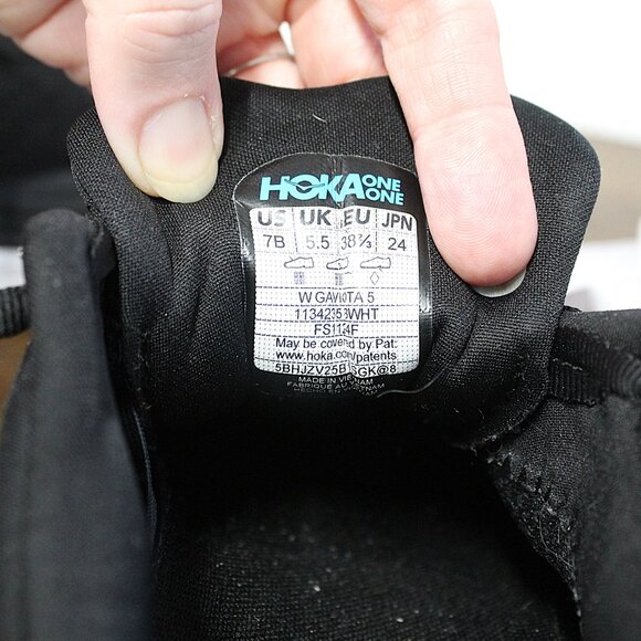 Hoka Graviota 5 Running Shoes Black White Sneakers Size 7B - Picture 2 of 5